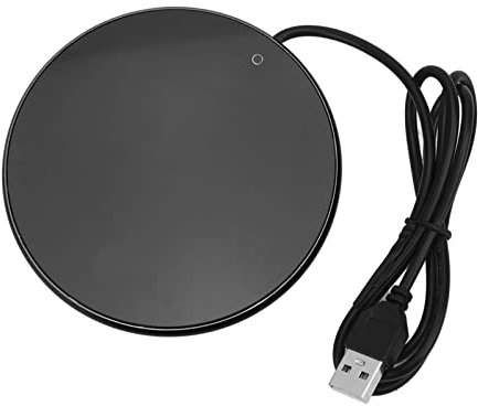 Dekaim Kerzenwärmer Teller Kaffeebecher Wärmer USB Kerzenwärmer Platte 55°C Konstante Temperatur 3 Stufen Kleine Licht Smart Warmer für Home Office Reisen Schwarz
