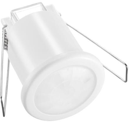 Evoges EvoSense White PIR Motion Sensor, Indoor Use, Infrared Motion Sensor, 8m Range, 360° Motion Detection, 800W / 400W LED, IP20, Ceiling Flush Mounted