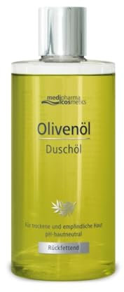 Olivenöl Duschöl – Cremig zarter Schaum verwöhnt die Sinne und pflegt den Körper – mit frisch-mediterranem Duft - von medipharma cosmetics