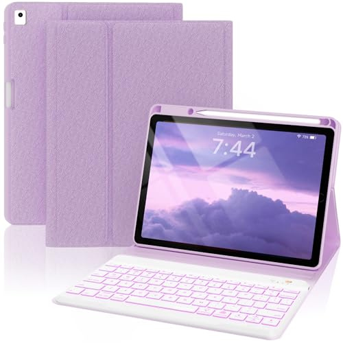 OYEEICE Tablet-Tastaturhülle ist kompatibel mit dem iPad der 9/8/7 Gen 10,2