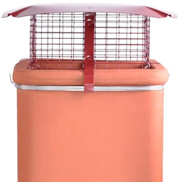Brewer Cowls - Gas Birdguard (Square) 9 x 9 Terracotta