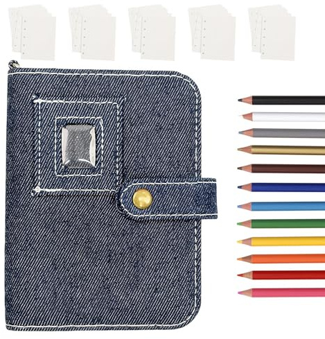 Stickeralbum, 50 wiederverwendbare Blätter für Sammelalbum, Scrapbooking und Tagebuch mit Aufklebern für Mädchen, für Jungen und Mädchen, Zuhause, Schule, Basteln, Scrapbooking, Geburtstag
