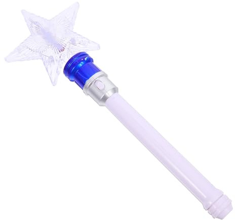 Baguette Magique Lumineuse Rotative Étoile Bleue en Plastique pour Concerts | Léger et Portable, Usage Polyvalent, pour Fête D'anniversaire et Ambiance Festive, 1 Pièce