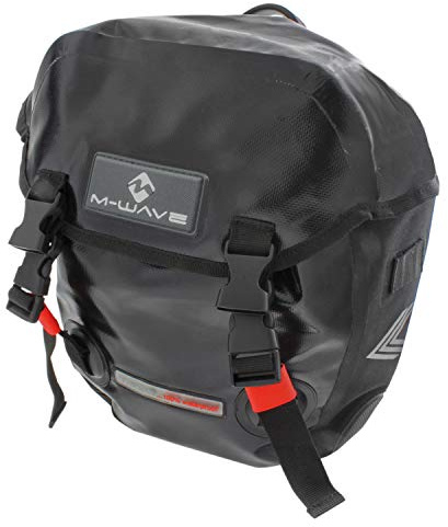 M-Wave Gepäckträgertasche Calgary, black (schwarz), 2 x 12,5 l