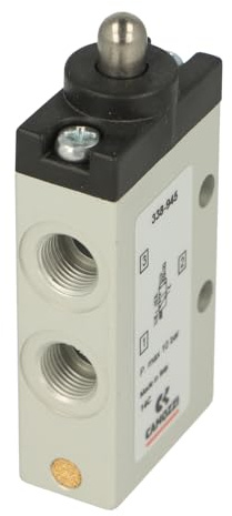 CAMOZZI - 1/8 3/2 PLUNGER SPRING RETURN VALVE - G1/8, 3/2 Plunger Type Valve (Directional Control Valves)