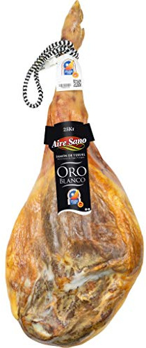 Aire Sano - Jamón Oro Blanco Denominación de Origen Teruel - Curación Minima de 25 Meses - (8,0-8,5 KG).