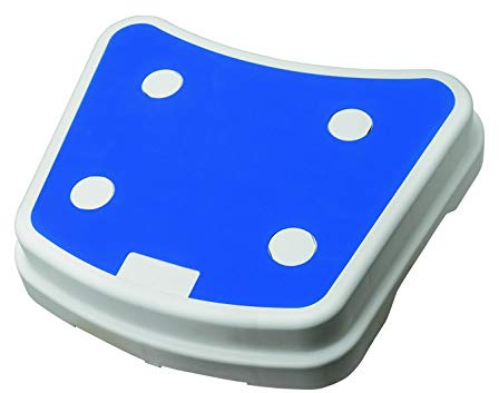 Badewannen-Trittstufe Einstiegshilfe Wannenstufe PILE rutschfest stapelbar weiß/blau 1 Stück