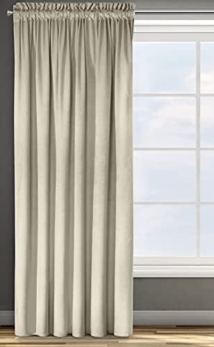 Design91 Samtvorhang Kräuselband Blickdichte Vorhänge Samt Velours 1 STK. 140x270 Samtvorhänge ROSA (beige), D91/Z/ROSA/BEŻ 140x270 T, 140 x 270 cm