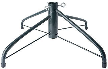 AddGrace Weihnachtsbaumständer Faltbarer Christbaumständer aus Metall, passend für 3,2 cm Durchmesser, Heimdekoration, 49,8 cm, Grün