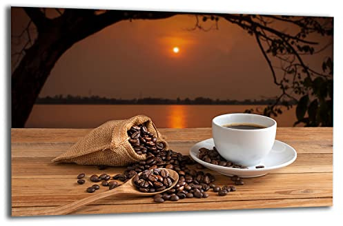 TMK | Herdabdeckplatte 80x52 Einteilig Glas Elektroherd Induktion Herdschutz Spritzschutz Glasplatte Deko Schneidebrett Kaffee