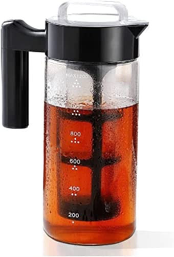 REJOON Perkolator Kaffeekanne kalt gekochter Eiskaffee Espresso Extraktionstasse mit Filtersieb
