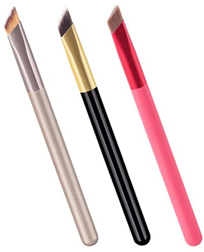 FOMIYES 3stücke Augenbrauenpinsel Für Make-up Dünner Augenbrauenpinsel Und Abgewinkeltem Make-up-pinsel Multifunktionspinsel Für Wimpern Und Augenbrauen Einfach Und Bequem Anwendung