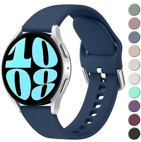 Vancle Galaxy Watch 4/5/6 Silikon Armband für Samsung 40-47mm - Kompatibel mit Watch Classic Damen und Herren