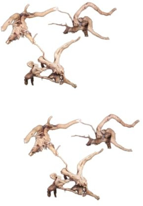 DOITOOL 2stücke Natürliche Holzbaumwurzel Aquarium Dekoration Für Miniatur Landschaften Für Aquarien Und Terrarien Sicheres Material Für Fische Und Pflanzen Schafft Attraktive