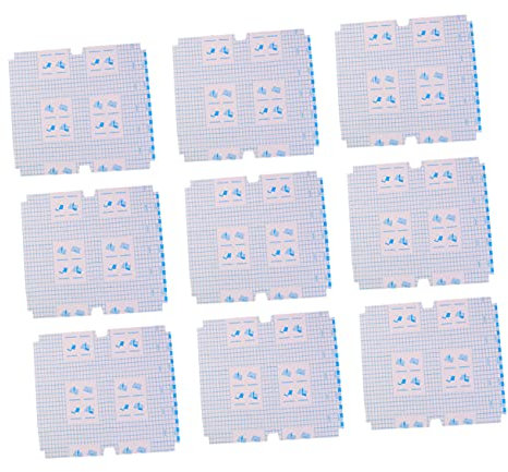 NUOBESTY 16stücke Teiliges Selbstklebende Mattierte Buchschutzfolien Aus Transparentem Wasserdichtem Pp-material Knitterfrei Flexibel Und Langlebig Geeignet Für Schulbücher Sichtbar Zur Ein