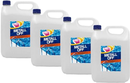 Metall-Ex för pool, brunnvatten, metallborttagare, metallneutralisator för bubbelbad, för kristallklart vatten (4 x 4 l)