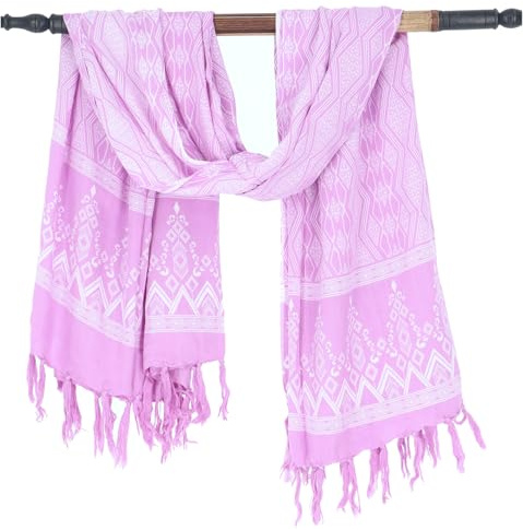 GURU SHOP Bali batik sarong, vägghängning, omlottkjol, sarongklänning, strandduk, män/kvinnor, blå, syntetisk, storlek: en storlek, Roman/fuchsia, One size