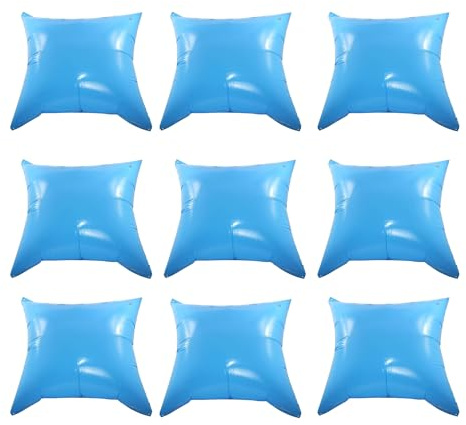 LionFlex Poolkissen Schwimmkissen Winterkissen 120 x 120 cm | Unterstüzung zu Einer optimalen Poolabdeckung im Herbst Winter | Menge 9 Stück