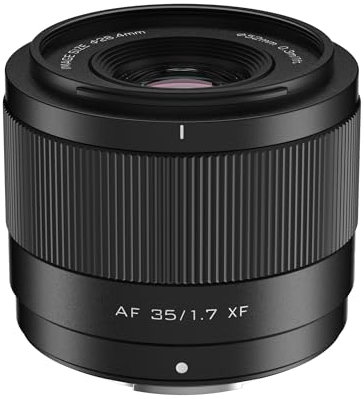 VILTROX 35mm f1.7 Fuji, Objetivo con Enfoque automático de 35mm F1.7 para Montura X de Fuji, Lente de Enfoque automático para Fujifilm X-Pro2 X-T3 X-T10 X-T30 X-T200 X-H2 X-T5 X-S20 X-T50