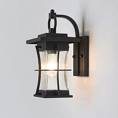 Lampada muro , Lancia da parete impermeabile nera esterna Lampada da parete a gabbia di ferro tridimensionale Design Montaggio Montaggio Matte Matte Finitura for finitura Muratura for Lampada da paret