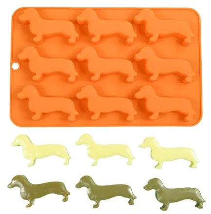 Moule à pâtisserie en silicone pour teckel, moule à glace en silicone pour