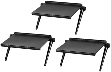 Ceeyoll 2 Pezzi Ripiano Superiore TV, Ripiano Superiore Dello Schermo Supporto Monitor Staffa Router Pieghevole Per Contenere Scatole Per Cavi, Scatole Multimediali, Console Di Gioco.