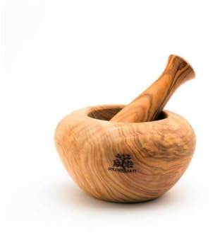 GOLDENARTI Mortier et Pilon -Traditionnel Mortar -12 cm
