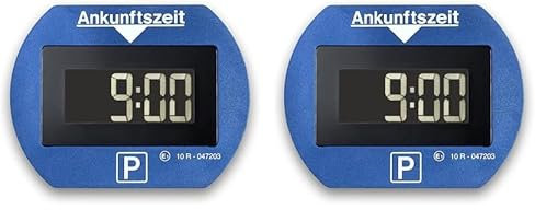 Needit elektronische Parkscheibe Park Lite I automatische Parkscheibe elektrisch mit Zulassung vom Kraftfahrt-Bundesamt I Digitale Parkuhr mit 2 Displays & vielen Funktionen, langlebig & zuverlässig
