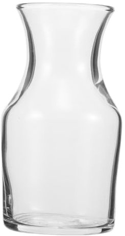 Mipcase Caraffa Piccola Design a Bocca Piatta per Vino in Vetro da 122ml Facile da Versare e Pulire, per Uso Personale in Casa o Ristorante