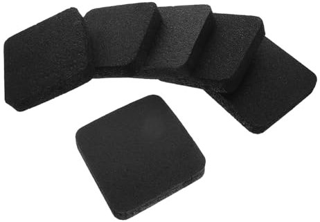 Abaodam 6pcs Rubber Fitness Mat Treadmill Noise Reduction Thickened Shock Absorbing Pads Vibration Isolation Pads for Home Gym Workout Floor