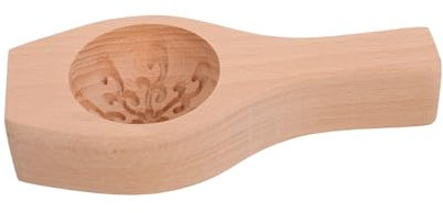 OUNONA Moule à Pâtisserie en Bois 3,5 Cm Épais Moule à Fleurs Chinois Artisanat Machine à Former Petits Pains Vapeur pour Desserts Traditionnels Cuisson Maison