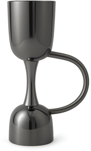 BarBits Volaro™ Cocktail Jigger with Handle - Premium Barware Spirit Measure Cup 25-50ml - Gunmetal