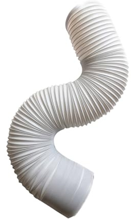 Tubo Scarico Aria Condizionata Estensibile PE Bianco per Casa | Flessibile e Leggero, Uso Domestico in Cucina, Uscita Aria Mobile, Materiale Pe, Colore Bianco