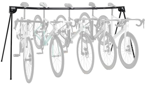 ROCKBROS Fahrradständer für 5 Fahrräder, Faltbarer Fahrrad Ausstellungsständer Parkständer, Stabiler Radständer mit Tragkraft 120 kg Für MTB, Rennrad