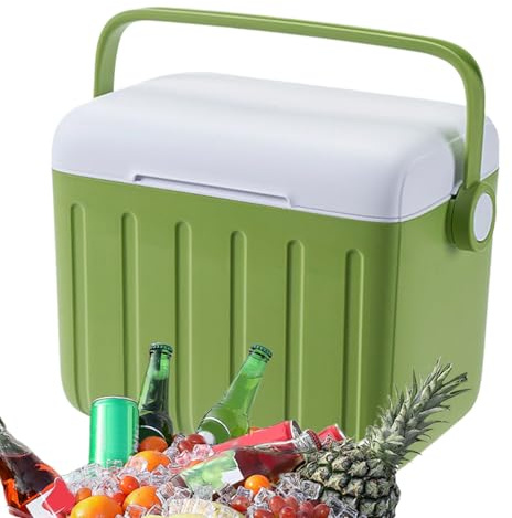 Isolierte Kühlbox, Camping Kühlbox 6 Liter, Camping Kühlschrank Mit Kühlelementen Für Picknick Auto Reise Baustelle Angeln Essen Aufbewahren
