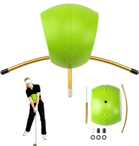 Golf Swing Training Aid With Alignment Rod,Posture & Impact Alignment Aid | Proswing Golf Swing For Arm Structure,Sure Set,Alignment Practice,Indoor/Outdoor Use,Golf Gifts Suitable For Beginners