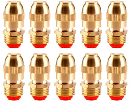 FACAIIO Adjustable for Misting Nozzle Brass Sprinkler Garden Watering Spray Nozzle, 100-130L/H Flow Rate, 3-6 kg Working Pressure, for Greenhouse Irrigation and Vegetable Patch Use