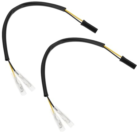 EMSea 2 Stück Motorrad-Blinkerlampen-2-Pin-Adapterstecker Kompatibel mit Suzuki
