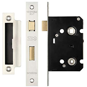 ZBC64SS 63mm Mortice Bathroom Lock Stainless Steel