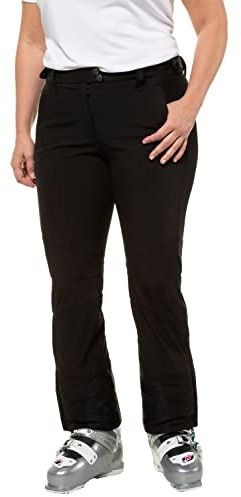 Ulla Popken Damen Softshellhose Schneehose,, per pack Schwarz (Schwarz 10), W(Herstellergröße: 42)