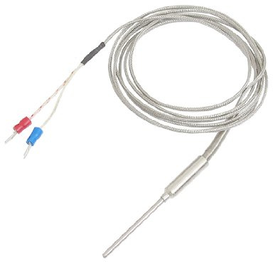 sourcingmap Liquid Measuring 50mm x 3mm K Type Earth Thermocouple Probe 2 Meters