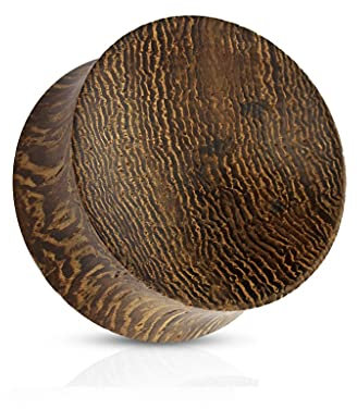 Tapsi´s Coolbodyart® Double Flared Plug Schlangen Holz Organic 8mm