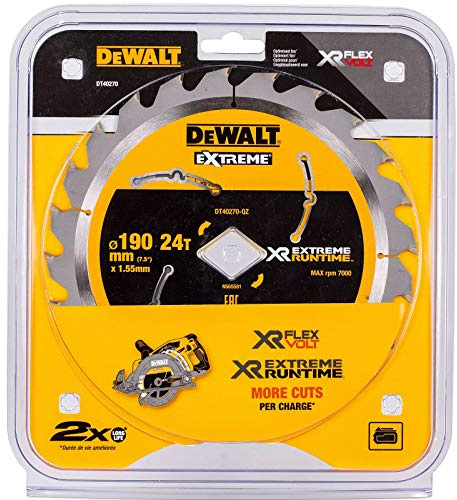 DEWALT DT40270 190mm 24 Tooth Diamond Bore Blade for Dcsdcs577