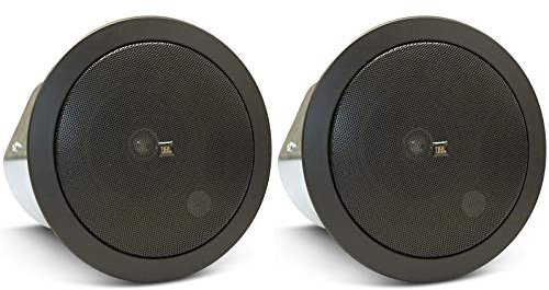 JBL Professional C24CT-BK 4-Inch Background/Foreground Ceiling Loudspeaker, Black, Sold as Pair