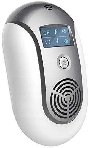 Cronos Ultrasonic Pest Repeller Insect Repellent Mouse Repellent Rat Repellent - Against Insects and Rodents - LCD Display - Toxic Free - German Manufacturer - 2 Operating Modes