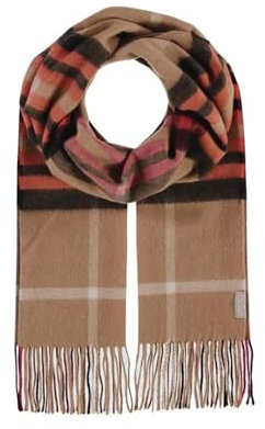 FRAAS Kaschmir Schal 42 x 190 cm - karierte Stola aus 100% reinem Kaschmir für Damen - The Plaid - Wärmend und Hautfreundlich Rabbit