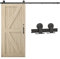 Wolfbird - Kit di guide per porta scorrevole, 200 cm, per sistema di ferramenta per porta, tipo T