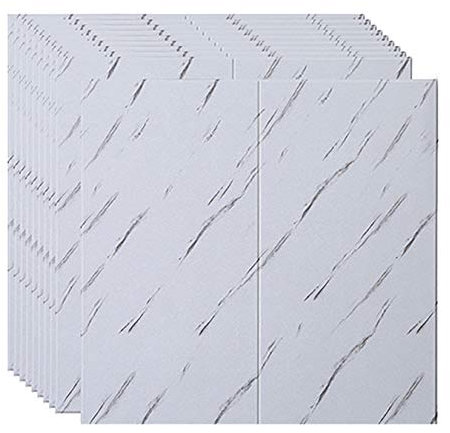XCYYBB 3D Brique Fond d'écran Papier Peint 3D Stickers muraux 3D Papiers Peints Autocollants détachables Mur de Briques Papier Imitation Brique Blanc Papier Peint Enfants -Blanc &Gris 10pcs
