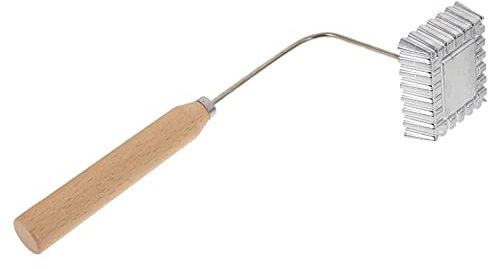 HEMOTON Gâteau Friteuse Rosettes Timbale Mexicain Rustique en Aluminium Bunuelera Manche en Bois Maison Suédois pour Bunuelos Cookie Moule Moules À Gâteaux