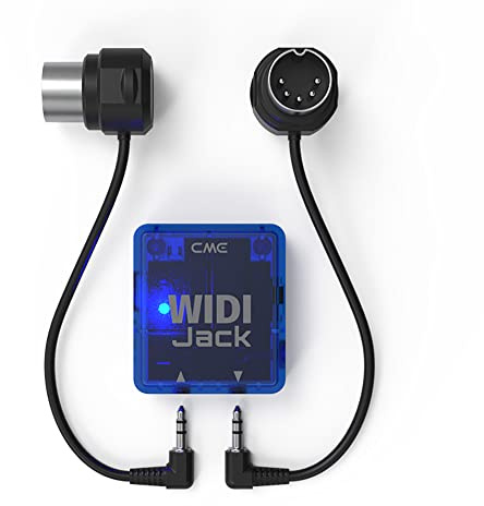 CME WIDI Jack + DIN-5 Cable Pack - Premium Bluetooth MIDI Adapter for all 5-pin DIN hardware - Ultra low 3ms Latency
